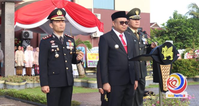 
 Pimpin Upacara HUT Bhayangkara ke-79 Tahun 2025, Bupati Kukar Aulia Rahman Basri Apresiasi Polres Kukar
