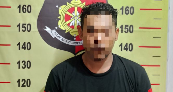
 Pelaku kejahatan seksual terhadap anak dibawah berhasil diamankan aparat Polsek Kembang Janggut. (Foto. Dok: Polsek Kembang Janggut).