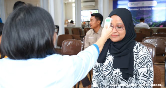 
 Puluhan pekerja konstruksi Nusantara jalani pemeriksaan cek kesehatan gratis bersama dengan Otorita IKN dan Mayapada Hospital Nusantara.