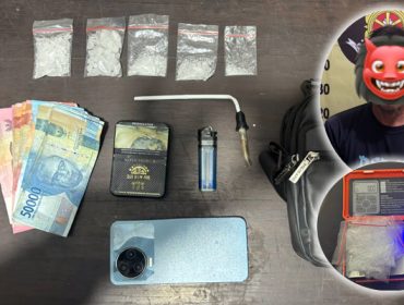 Pelaku tindak pidana penyalahgunaan narkotika bersama barang bukti yang berhasil diamankan jajaran Polsek Kembang Janggut. (Foto. Dok: Polsek Kembang Janggut)