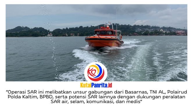 
 Kantor Pencarian dan Pertolongan (Basarnas) Balikpapan bersama Tim SAR Gabungan melakukan operasi pencarian terhadap seorang Anak Buah Kapal (ABK) KM Nur Aliyah yang diduga terjatuh ke laut (man overboard/MOB) di Perairan Lawe-Lawe, Balikpapan, Kalimantan Timur. Dok: Basarnas Kaltim.