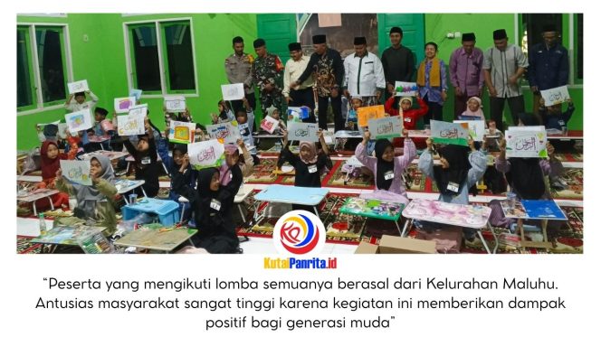 
 Suasana pembukaan Festival Ramadhan ke-VI Kelurahan Maluhu tahun 2026 berlangsung meriah di Masjid Darussalam, Kamis (5/3/2026) malam. Kegiatan tersebut secara resmi dibuka oleh Camat Tenggarong, Syukur Eko Budi Santoso, dan dihadiri masyarakat serta para peserta lomba yang turut memeriahkan rangkaian festival. Foto: Indirwan.