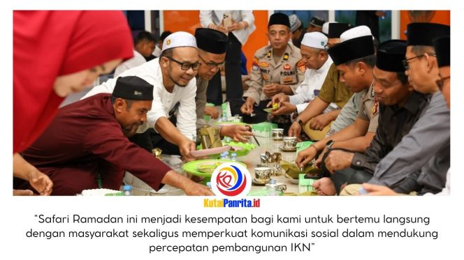 
 Safari Ramadan Otorita IKN diselenggarakan di empat kecamatan yang berada di wilayah delineasi IKN pada 3–16 Maret 2026, sebagai upaya mempererat silaturahmi sekaligus menyerap aspirasi masyarakat di kawasan sekitar pembangunan Ibu Kota Nusantara. Dok: Humas Otorita Ibu Kota Nusantara (IKN).