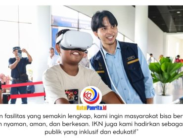 Ratusan ribu pengunjung memadati kawasan Ibu Kota Nusantara (IKN) selama periode libur Hari Raya Idulfitri 2026. Tingginya antusiasme masyarakat terlihat dari ramainya berbagai titik, khususnya di kawasan pusat pemerintahan dan ruang publik, yang dipenuhi warga dari berbagai daerah untuk menikmati suasana sekaligus melihat langsung perkembangan IKN. Dok: Humas Otorita Ibu Kota Nusantara.