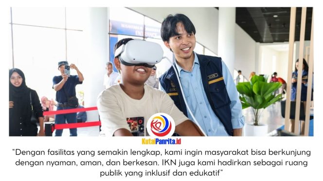 
 Ratusan ribu pengunjung memadati kawasan Ibu Kota Nusantara (IKN) selama periode libur Hari Raya Idulfitri 2026. Tingginya antusiasme masyarakat terlihat dari ramainya berbagai titik, khususnya di kawasan pusat pemerintahan dan ruang publik, yang dipenuhi warga dari berbagai daerah untuk menikmati suasana sekaligus melihat langsung perkembangan IKN. Dok: Humas Otorita Ibu Kota Nusantara.