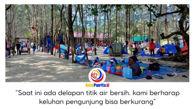 
 Suasana pengunjung di Pantai Panrita Lopi, Kutai Kartanegara, saat menikmati sejuknya udara dan suasana asri kawasan pantai. Dok: Panrita Lopi Beach.