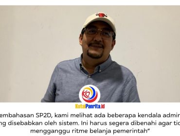 Ketua Komisi II DPRD Kota Samarinda, Iswandi, memberikan keterangan terkait evaluasi pengelolaan keuangan daerah usai hearing bersama BPKAD. Foto: Fathur Rabbany.
