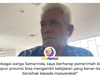 Ketua Panitia Khusus (Pansus) I DPRD Kota Samarinda, Markaca, memberikan keterangan terkait kebijakan Pemerintah Provinsi Kalimantan Timur yang menghentikan bantuan iuran BPJS bagi puluhan ribu warga miskin di Samarinda. Ia menilai kebijakan tersebut perlu segera dievaluasi agar tidak merugikan masyarakat. Foto: Yana Ashari.