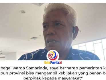 Ketua Panitia Khusus (Pansus) I DPRD Kota Samarinda, Markaca, memberikan keterangan terkait kebijakan Pemerintah Provinsi Kalimantan Timur yang menghentikan bantuan iuran BPJS bagi puluhan ribu warga miskin di Samarinda. Ia menilai kebijakan tersebut perlu segera dievaluasi agar tidak merugikan masyarakat. Foto: Yana Ashari.