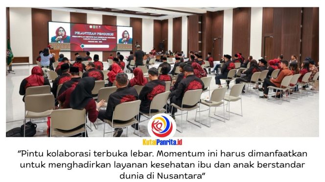 
 Pengurus Perkumpulan Obstetri dan Ginekologi Indonesia (POGI) Cabang Kalimantan Timur periode 2025–2028 resmi dilantik di Ibu Kota Nusantara (IKN), Sabtu (18/4/2026), di Ruang Multifunction Hall Kemenko 4, sebagai momentum memperkuat kolaborasi dalam meningkatkan layanan kesehatan ibu dan anak. Dok: Humas Otorita Ibu Kota Nusantara.