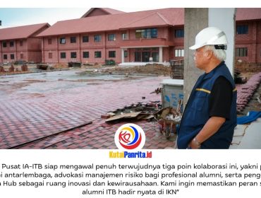 Menyambut kunjungan pengurus IA-ITB Kaltim dan IA-ITB Pusat, Kepala Otorita IKN bersama jajaran meninjau sejumlah kawasan di KIPP Nusantara, termasuk progres pembangunan SMA Taruna Nusantara, Minggu (12/04/2026). Dok: Humas Otorita Ibu Kota Nusantara.