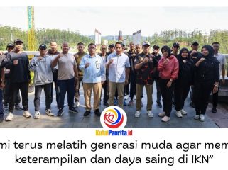 Otorita Ibu Kota Nusantara (IKN) bekerja sama dengan Polda Kalimantan Timur menyelenggarakan pelatihan tenaga pengamanan bagi masyarakat lokal. Dok: Humas Otorita Ibu Kota Nusantara.