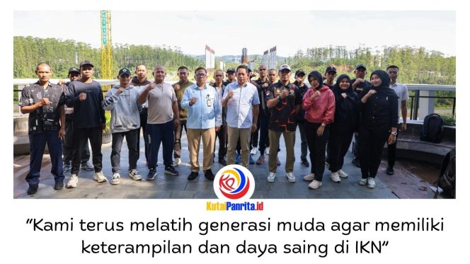 
 Otorita Ibu Kota Nusantara (IKN) bekerja sama dengan Polda Kalimantan Timur menyelenggarakan pelatihan tenaga pengamanan bagi masyarakat lokal. Dok: Humas Otorita Ibu Kota Nusantara.
