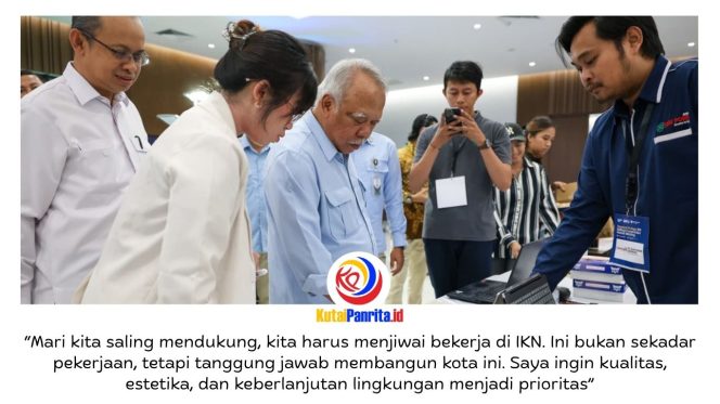 
 Otorita Ibu Kota Nusantara (IKN) menghadirkan ruang kolaborasi bagi industri konstruksi melalui kegiatan Building and Construction Business Matching yang diselenggarakan bersama Indonesia Construction Architecture Network (ICAN) di Kantor Bersama 3. Dok: Humas Otorita Ibu Kota Nusantara.