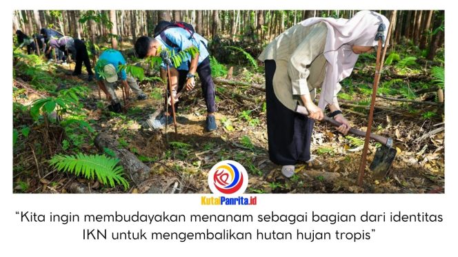 
 Suasana libur panjang Paskah di Ibu Kota Nusantara (IKN) tahun ini terasa berbeda. Di tengah pembangunan yang terus berjalan, ribuan pengunjung tidak hanya datang untuk melihat perkembangan kawasan, tetapi juga berpartisipasi dalam kegiatan penanaman pohon serta menikmati berbagai destinasi wisata. Dok: Humas Otorita Ibu Kota Nusantara