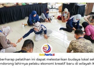 Otorita IKN menyelenggarakan pelatihan anyaman rotan dan ukir kayu bagi masyarakat wilayah delineasi IKN pada 13–17 April 2026. Dok: Humas Otorita Ibu Kota Nusantara.