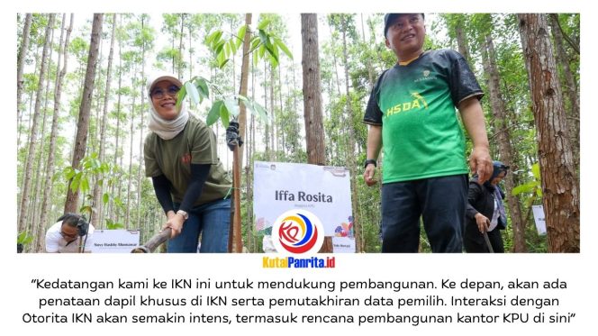
 Komisi Pemilihan Umum (KPU) se-Indonesia melakukan kunjungan kerja ke Ibu Kota Nusantara (IKN) dalam rangka memperkuat koordinasi dan mendukung proses pembangunan serta kesiapan penyelenggaraan kepemiluan di kawasan ibu kota baru tersebut. Dok: Humas Otorita Ibu Kota Nusantara.
