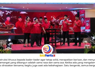 Pembukaan Musyawarah Anak Cabang (Musancab) PDI Perjuangan Kabupaten Kutai Kartanegara (Kukar) yang digelar di Gedung Putri Karang Melenu, Tenggarong Seberang, Sabtu (25/4/2026), berlangsung penuh semangat dan menjadi momentum penting konsolidasi partai hingga tingkat akar rumput. Foto: Akmal Hafidz Krisnowo.
