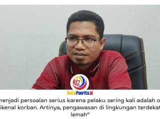 Anggota Komisi IV DPRD Kota Samarinda, Ismail Latisi, memberikan keterangan terkait pentingnya penguatan perlindungan anak secara menyeluruh, mulai dari lingkungan keluarga, masyarakat, hingga peran aktif pemerintah dalam menciptakan sistem perlindungan yang efektif dan berkelanjutan. Foto: Fathur Rabbany.