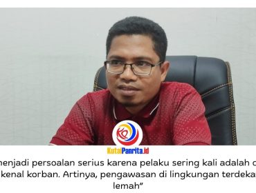 Anggota Komisi IV DPRD Kota Samarinda, Ismail Latisi, memberikan keterangan terkait pentingnya penguatan perlindungan anak secara menyeluruh, mulai dari lingkungan keluarga, masyarakat, hingga peran aktif pemerintah dalam menciptakan sistem perlindungan yang efektif dan berkelanjutan. Foto: Fathur Rabbany.