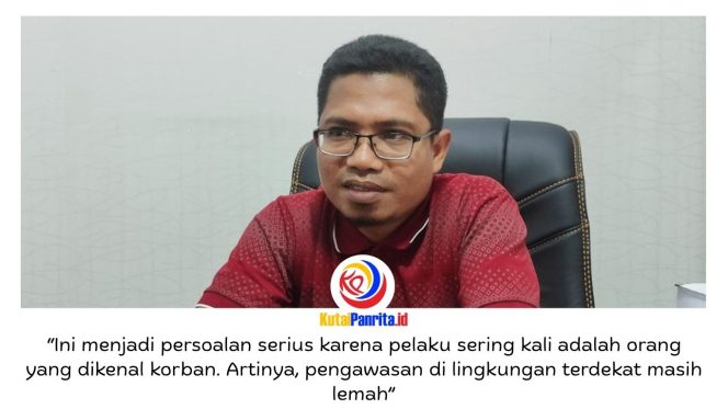 
 Anggota Komisi IV DPRD Kota Samarinda, Ismail Latisi, memberikan keterangan terkait pentingnya penguatan perlindungan anak secara menyeluruh, mulai dari lingkungan keluarga, masyarakat, hingga peran aktif pemerintah dalam menciptakan sistem perlindungan yang efektif dan berkelanjutan. Foto: Fathur Rabbany.