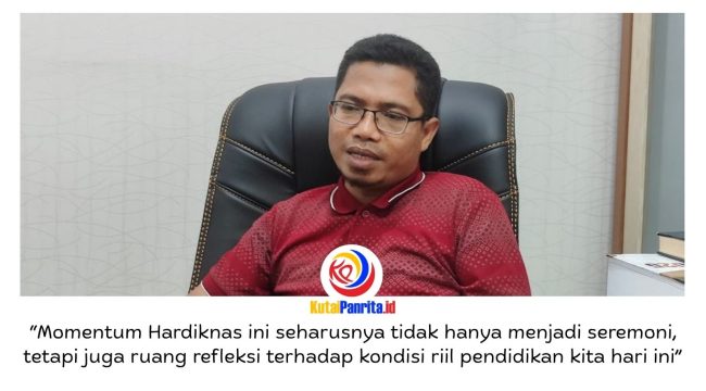Anggota Komisi IV DPRD Kota Samarinda, Ismail Latisi, memberikan keterangan bahwa hingga saat ini kualitas pendidikan di daerah belum sepenuhnya merata. Foto: Fathur Rabbany.