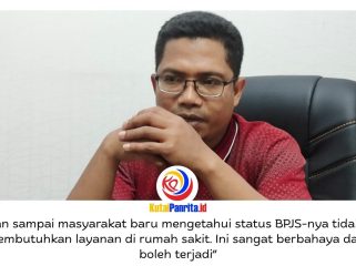 Anggota Komisi IV DPRD Kota Samarinda, Ismail Latisi, memberikan keterangan terkait pentingnya keberlanjutan layanan jaminan kesehatan bagi masyarakat. Foto: Fathur Rabbany.