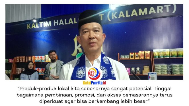 
 Anggota Komisi II DPRD Kota Samarinda, Viktor Yuan memberikan keterangan terkait Kaltim Halal Festival (KalaFest) 2026. Ia menilai kegiatan tersebut menjadi ajang strategis dalam memperkenalkan potensi ekonomi kreatif dan produk unggulan daerah kepada masyarakat luas. Foto: Fathur Rabbany.