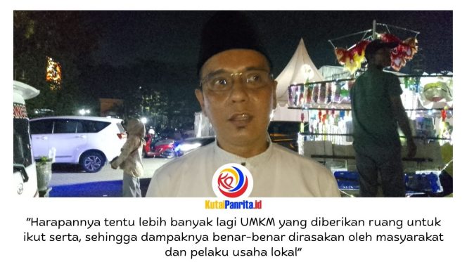 
 Ketua Komisi IV DPRD Kota Samarinda, Mohammad Novan Syahronny Pasie, memberikan keterangan kepada awak media terkait penutupan Kaltim Halal Festival (KalaFest) 2026 di Islamic Center Samarinda yang berlangsung meriah dan mendapat apresiasi dari berbagai pihak, Minggu (10/5/2026) malam. Foto: Fathur Rabbany.