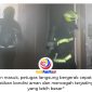 Petugas Dinas Pemadam Kebakaran dan Penyelamatan Kabupaten Kutai Kartanegara (Kukar) melakukan penanganan cepat terhadap dugaan konsleting listrik di Gedung D Kantor Bupati Kukar, Jalan A.P. Mangkunegoro, Kelurahan Timbau, Kecamatan Tenggarong, Jumat (22/05/2026) pagi. Dok: Pemadam Kebakaran dan Penyelamatan Kabupaten Kutai Kartanegara.