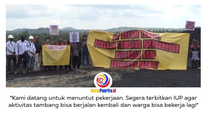 
 Ratusan warga Kecamatan Muara Jawa, Kabupaten Kutai Kartanegara, menggelar aksi unjuk rasa di jetty milik PT Bintang Prima Energy Pratama. Massa membawa spanduk dan poster, menuntut aktivitas pertambangan yang terhenti sejak awal 2026 segera kembali beroperasi. Foto: Hilman.