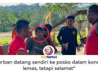 Tim SAR gabungan berhasil menemukan Rofik (40), warga Desa Telemow, Kecamatan Sepaku, Kabupaten Penajam Paser Utara, yang sebelumnya dilaporkan hilang di kawasan hutan Kilometer 41 Sepaku, Kamis (28/5/2026). Korban ditemukan dalam kondisi selamat setelah dilakukan pencarian intensif sejak pagi hari. Foto: Dok. Humas Basarnas Kaltim.