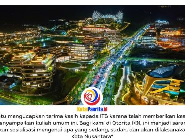 Staf Khusus Kepala Otorita IKN Bidang Manajemen Kebijakan dan Strategi Konstruksi, Danis Hidayat Sumadilaga, menyampaikan materi bertajuk “Perencanaan dan Pelaksanaan Pembangunan IKN” saat menjadi narasumber dalam Kuliah Tamu Fakultas Teknik Sipil dan Lingkungan (FTSL) Institut Teknologi Bandung (ITB) yang digelar secara daring, Jumat (8/5/2026). Dok: Humas Otorita Ibu Kota Nusantara.