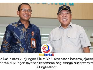 Direktur Utama BPJS Kesehatan, Prihati Pujowaskito, beserta jajaran melakukan kunjungan kerja ke sejumlah fasilitas kesehatan di wilayah Kalimantan Timur, termasuk Rumah Sakit Umum Pusat (RSUP) Ibu Kota Nusantara (IKN), pada Minggu (3/5/2026). Dok: Humas Otorita Ibu Kota Nusantara.