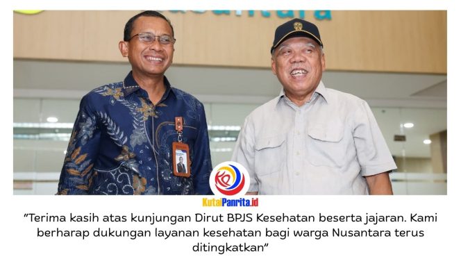 
 Direktur Utama BPJS Kesehatan, Prihati Pujowaskito, beserta jajaran melakukan kunjungan kerja ke sejumlah fasilitas kesehatan di wilayah Kalimantan Timur, termasuk Rumah Sakit Umum Pusat (RSUP) Ibu Kota Nusantara (IKN), pada Minggu (3/5/2026). Dok: Humas Otorita Ibu Kota Nusantara.