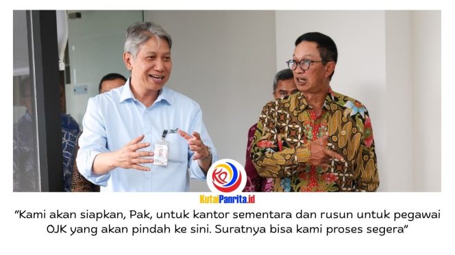 
 Otorita IKN menerima kunjungan kerja Wakil Ketua Otoritas Jasa Keuangan (OJK) guna membahas percepatan pembangunan kantor OJK serta persiapan pemindahan pegawai secara bertahap ke Ibu Kota Nusantara (IKN), di Kantor Otorita IKN, Senin (11/5/2026).