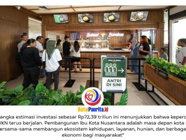 Pembangunan Ibu Kota Nusantara (IKN) terus berjalan seiring tumbuhnya ekosistem perekonomian dan investasi di kawasan Nusantara. Foto: Humas Otorita Ibu Kota Nusantara.