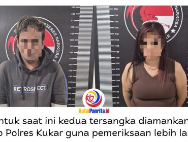 Dua tersangka kasus penyalahgunaan narkotika jenis sabu berhasil diamankan oleh Satuan Reserse Narkoba (Satresnarkoba) Polres Kutai Kartanegara di wilayah Desa Sebulu Modern, Kecamatan Sebulu, Kabupaten Kutai Kartanegara. Dalam pengungkapan tersebut, polisi turut menyita sejumlah paket sabu dan barang bukti lainnya. Foto: Dok. Satresnarkoba Polres Kukar.