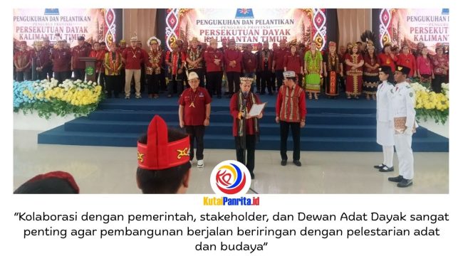 Kepengurusan Provinsi PDKT Lembaga Adat Dayak Kenyah Kalimantan Timur masa bhakti 2026–2031 resmi dilantik di Gedung Olah Bebaya, Kompleks Kantor Gubernur Kalimantan Timur, Samarinda, Sabtu (16/5/2026). Pelantikan ini menjadi momentum penguatan peran organisasi adat dalam menjaga budaya serta mendorong keterlibatan masyarakat adat dalam pembangunan daerah.