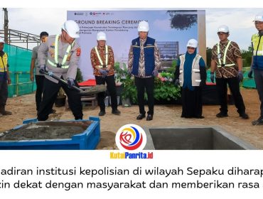 Pembangunan Kantor Pendukung Persil Polresta IKN resmi dimulai yang ditandai dengan peletakan batu pertama pada Jumat (08/05/2026). Dok: Humas Otorita Ibu Kota Nusantara.