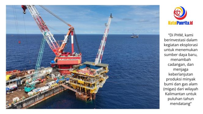 
 PT Pertamina Hulu Mahakam (PHM) berhasil menyelesaikan pemasangan jacket dan topside Platform Offshore Manpatu berbobot sekitar 1.000 ton di lepas pantai South Mahakam, Kalimantan Timur, pada 27 Mei 2026. Pencapaian ini menjadi tonggak penting dalam pengembangan sektor hulu migas nasional. Foto: Dok. PHM – PHI.