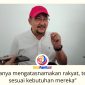 Ketua Komisi II DPRD Kota Samarinda, Iswandi, memberikan keterangan kepada awak media usai RDP bersama Diskumi. Ia meminta program pemberdayaan koperasi dan UMKM disusun berdasarkan kebutuhan nyata masyarakat agar anggaran tepat sasaran. Foto: Fathur Rabbany.