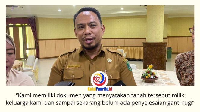 
 Ahli waris lahan, Adriadi Ashari, memberikan keterangan usai rapat dengar pendapat di DPRD Kutai Kartanegara terkait tuntutan ganti rugi lahan yang masuk dalam kawasan pembangunan Kantor Camat Terpadu Loa Kulu. Foto: Fairuzzabady.