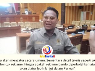Ketua Komisi I DPRD Kota Samarinda, Samri Shaputra, menjelaskan bahwa Rancangan Peraturan Daerah (Raperda) tentang Penyelenggaraan Reklame akan menjadi payung hukum utama dalam penataan reklame di Kota Samarinda, sementara pengaturan teknisnya akan diatur lebih lanjut melalui Peraturan Wali Kota (Perwali). Foto: Fathur Rabbany.