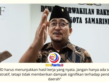 Ketua Komisi II DPRD Kota Samarinda, Iswandi, menegaskan bahwa Badan Usaha Milik Daerah (BUMD) harus mampu memberikan kontribusi nyata bagi daerah, baik melalui peningkatan Pendapatan Asli Daerah (PAD) maupun penyediaan pelayanan publik yang berkualitas bagi masyarakat. Foto: Dok. Fathur Rabbany.