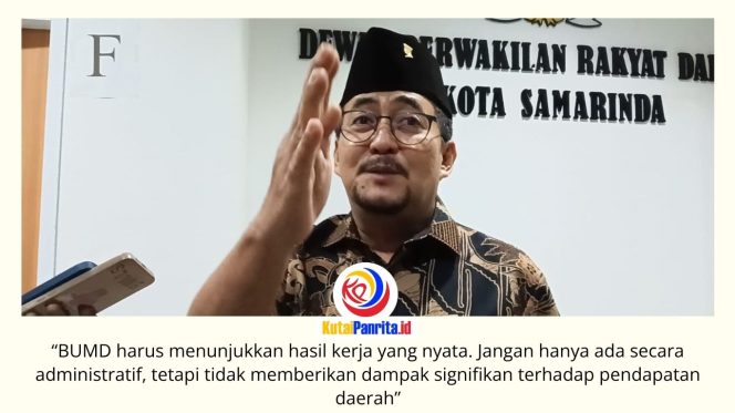 
 Ketua Komisi II DPRD Kota Samarinda, Iswandi, menegaskan bahwa Badan Usaha Milik Daerah (BUMD) harus mampu memberikan kontribusi nyata bagi daerah, baik melalui peningkatan Pendapatan Asli Daerah (PAD) maupun penyediaan pelayanan publik yang berkualitas bagi masyarakat. Foto: Dok. Fathur Rabbany.