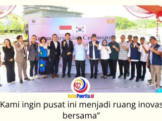 Prosesi groundbreaking Smart City Cooperation Center (SCCC) di Kawasan Inti Pusat Pemerintahan (KIPP) Nusantara, Kamis (18/6/2026). Proyek hibah senilai 9,9 miliar KRW atau sekitar Rp115,94 miliar ini menjadi wujud kerja sama Otorita IKN dan Pemerintah Korea Selatan dalam pengembangan kota cerdas. Foto: Dok. Humas Otorita Ibu Kota Nusantara.