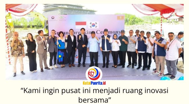 Prosesi groundbreaking Smart City Cooperation Center (SCCC) di Kawasan Inti Pusat Pemerintahan (KIPP) Nusantara, Kamis (18/6/2026). Proyek hibah senilai 9,9 miliar KRW atau sekitar Rp115,94 miliar ini menjadi wujud kerja sama Otorita IKN dan Pemerintah Korea Selatan dalam pengembangan kota cerdas. Foto: Dok. Humas Otorita Ibu Kota Nusantara.