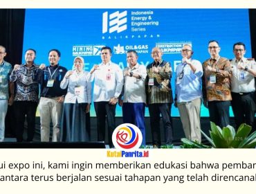 Otorita Ibu Kota Nusantara (OIKN) bersama Pamerindo Indonesia menghadirkan booth informasi dan edukasi tentang Nusantara pada ajang Indonesia Energy & Engineering Series (IEES) 2026 di BSCC Dome Balikpapan, 10–12 Juni 2026, sebagai upaya memperkenalkan perkembangan pembangunan IKN serta peluang investasi kepada masyarakat dan pelaku usaha. Foto: Dok. Humas Otorita IKN.