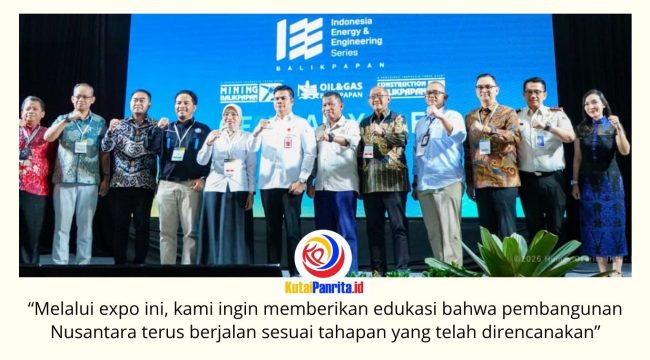 Otorita Ibu Kota Nusantara (OIKN) bersama Pamerindo Indonesia menghadirkan booth informasi dan edukasi tentang Nusantara pada ajang Indonesia Energy & Engineering Series (IEES) 2026 di BSCC Dome Balikpapan, 10–12 Juni 2026, sebagai upaya memperkenalkan perkembangan pembangunan IKN serta peluang investasi kepada masyarakat dan pelaku usaha. Foto: Dok. Humas Otorita IKN.